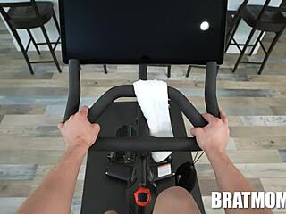 Stepmom Rides POV with Teen Ass and Small Tits