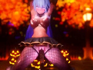 konosuba cowgirl compilation features petite girls riding to orgasm and creampie in hentai style