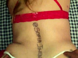 My wife's big ass in lingerie begs for doggystyle pounding. Bent over, she takes it like a slut in our bedroom.