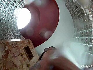 Christy Mack Teasing in Backstage Shower Fun?