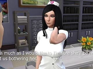 a scene from prison school featuring the hospital setting in anime hentai style