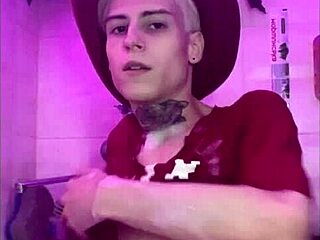 hot teen 18+ enjoys a fun shower time