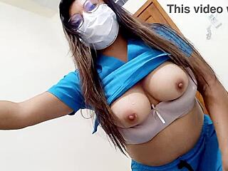 nurse goin wild in clinic, jerkin while workin my sexy pussy