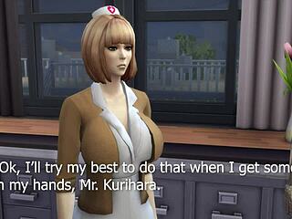 a scene from prison school featuring the hospital setting in anime hentai style