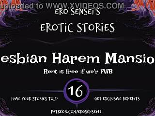 Erotic audio from lesbian harem mansion for women.