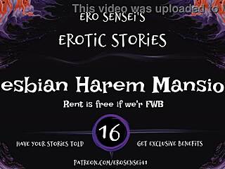 Erotic audio from lesbian harem mansion for women.