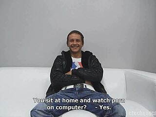 In this czech gay casting, Robert 4259 sucks and fucks in POV.