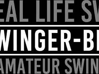 Rubias amateur reciben follada dura de coño en trío salvaje