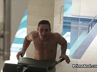 Big tit girlfriend in lingerie preps for anal fun tonight.