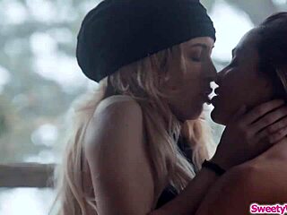 Runaway chick devouring bffs pussy!