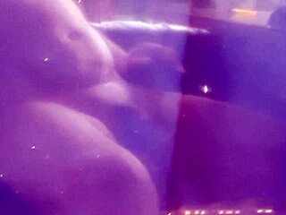 Chubby gay guy relaxes in panties