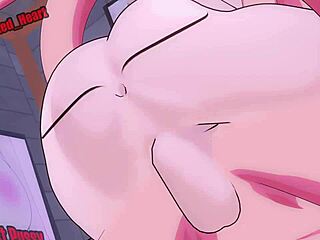 Android 21 bliver pikket ned i tegneserie stil