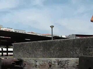 Damn! Train Fucking in the Open Air is Wild!