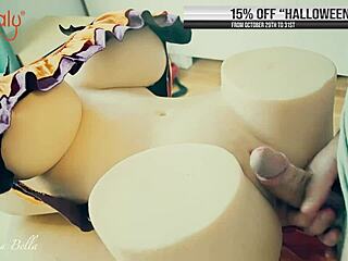 Intense Passion As Britney Gets Fucked In Halloween Lingerie, Cumshot On Tight Pussy