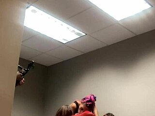 bts... damn, wild latina threesome action!