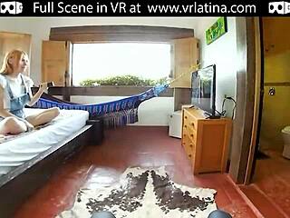 Vrlatina features exotic red haired latina with tight body in vr