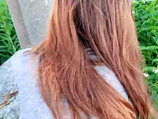 Random street casting with young shaved girl