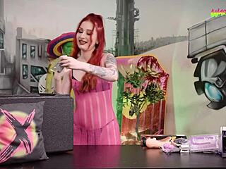 Gigi Rouge unboxes huge toys and tests them on her tight pussy! 🔥