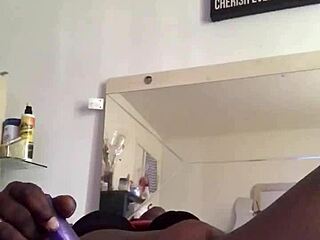 Emotional release in quick squirting session with ebony kuukiepie babe