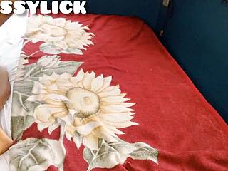 I licked her pussy after long starvation, leading to prolonged ejaculaton