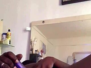 Emotional release in quick squirting session with ebony kuukiepie babe