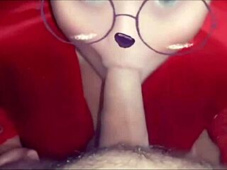 Wow, watch this beautiful girl give an amazing blowjob to her friend!