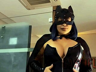 halloween with hot cat woman sucking hard cock