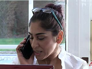 AgedLove Threesome With Sam Bourne, Rough Hard Sex! 🔥