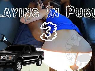 ella sucks fucks and soaks me in the truck backseat!