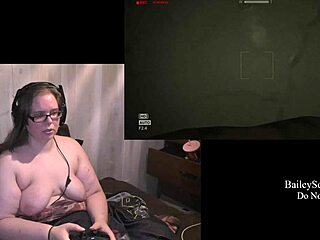 Naked Outlast playthrough part 3 featuring brunette with big tits