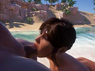 in the OASIS WILDLIFE, pornstar fucks her WET PUSSY hard with big cock