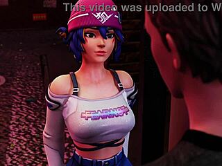 kiriko from overwatch offers a blowjob to a random guy 😏