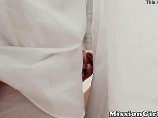 Mormon Babe Is Ready For Hardcore Action With An Older Stud!