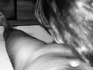 sexy woman loves sucking cock in her mouth