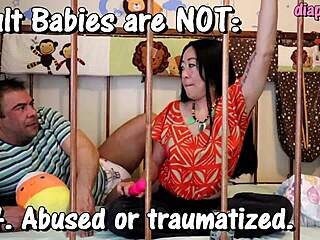 They’re just roleplaying in diapers, breaking all the media myths.