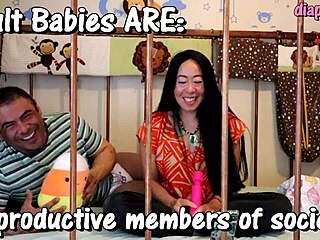 They’re just roleplaying in diapers, breaking all the media myths.