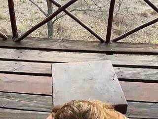 Angel Emily screams during outdoor anal on safari!