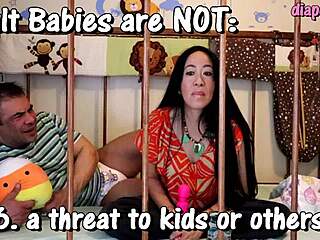 They’re just roleplaying in diapers, breaking all the media myths.