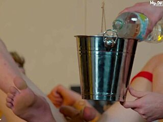 does this hot stud explore kinky fetishes with british twink slut?