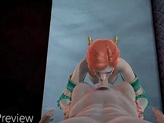 Witcher parody: Triss's uncensored 3d sex scene