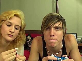 Ignoring girlfriend leads to free handjob from friend