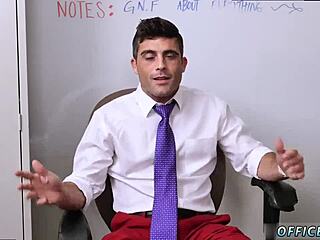 Handsome muscle gay stud in hardcore pounding session