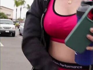 Fit MILF Takes Cock in Car Post-Gym.