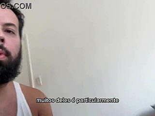 bearded man sucking 41 cocks?