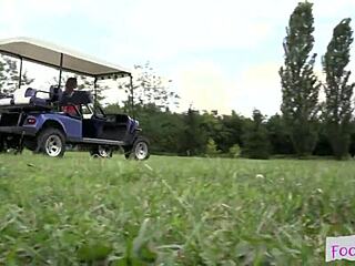 smalltits euro babe outdoor footjob fetish jizz