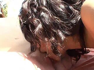 Passionate Lesbian Stepsisters Explore Each Other Outdoors