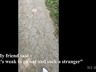 Ki-Sim Sucking Off a Stranger on the Street Not Fake