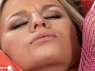 Mia and Iris in a passionate lesbian tryst with fingering.