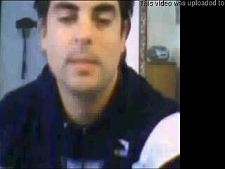 Argentinian man shows on webcam in Cordoba.