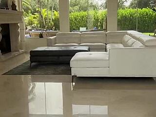 Does the scared stepdad fuck his bubble butt intruder Krissy Knight?